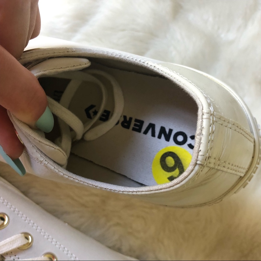 Cream leather Converse 9 - Picture 3 of 8